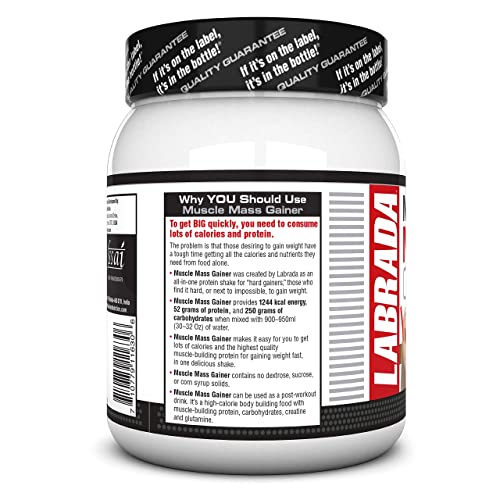 “Labrada Muscle Mass Gainer – High Calorie Protein”