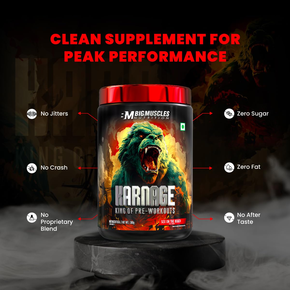 BigMuscles Karnage Pre-Workout – Red Edition