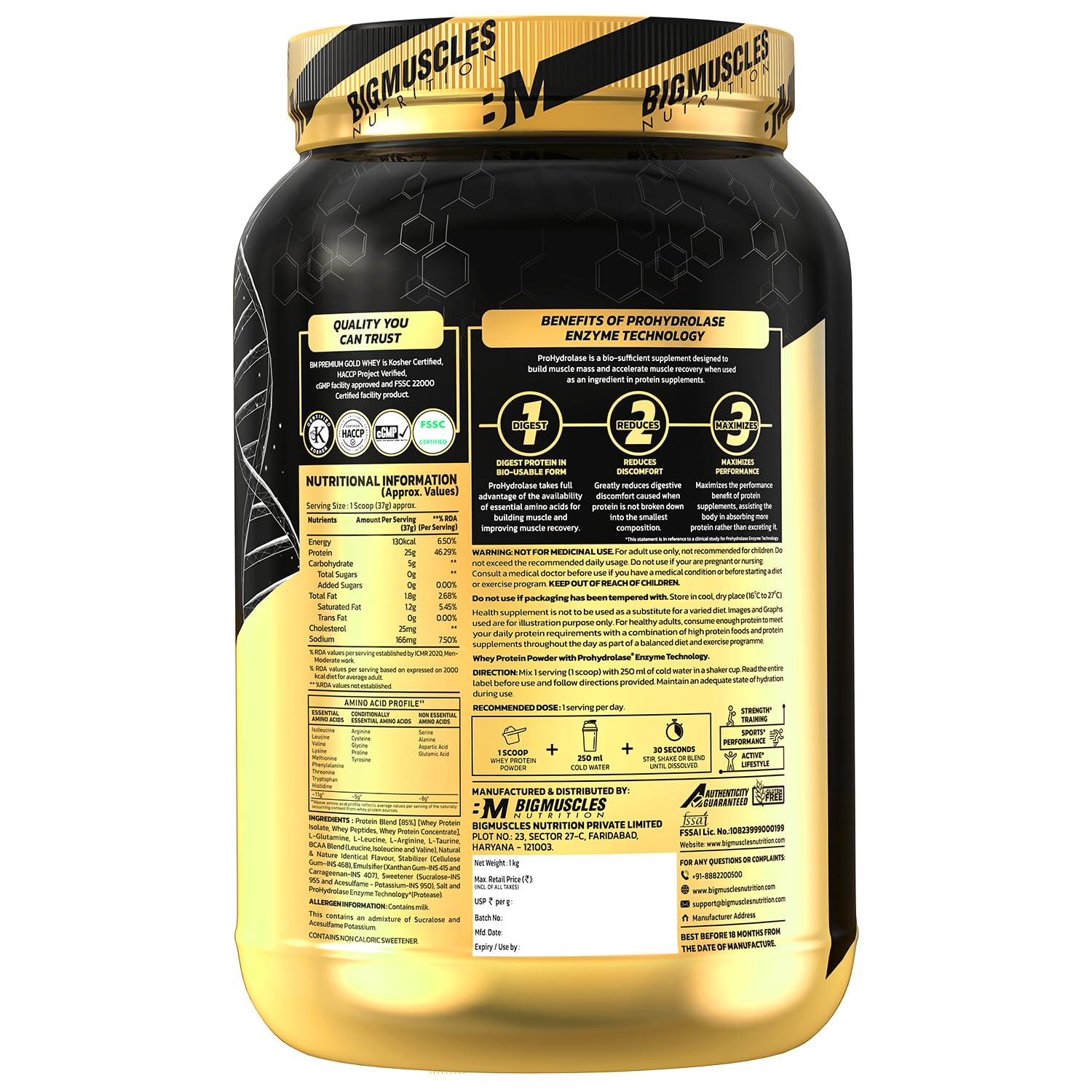 BigMuscles Gold Whey Protein