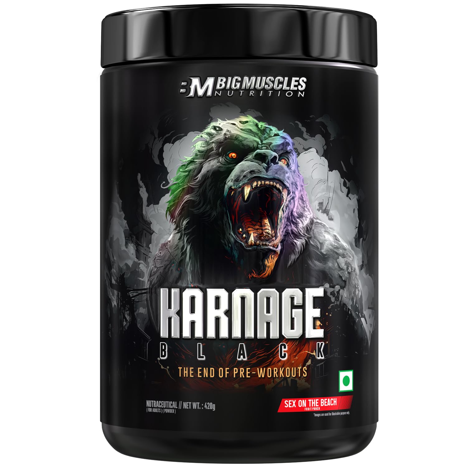 BigMuscles Karnage Pre-Workout – Black Edition