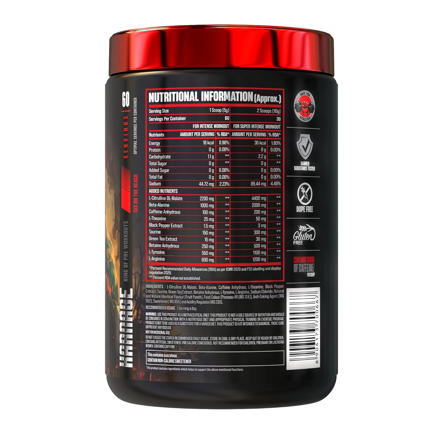 BigMuscles Karnage Pre-Workout – Red Edition