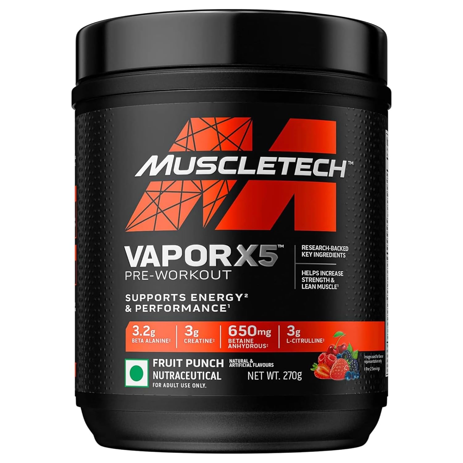 MuscleTech VaporX5 Pre-Workout – 30 Servings